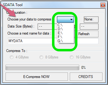 Sdata tool exe 8gb to 64 gb