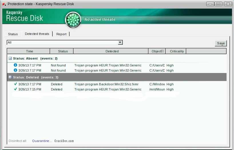 kaspersky rescue disk update from usb